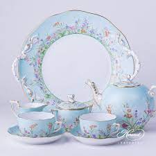 Tea Set For Two People Four Seasons Qs Herend Experts Fine China Tea Set Tea Set Tea Sets Vintage