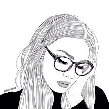 Résultat de recherche d'images pour "fille swag dessin noir et blanc triste"