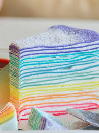 Rainbow Crepe Cake Cooking Recipes Crepe Cake Pancake Cake Rainbow Pancakes
