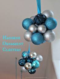 Easy Hanging Ornament Clusters Tutorial Practical Stewardship Large Christmas Ornaments Hanging Ornaments Peacock Christmas