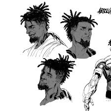 Animation Black Cartoon Characters With Dreads Character From Absolute Zenith By Mythallica On Instagram Anime Manga Digitalart Cartoon Character Design Black Cartoon Characters Black Anime Characters