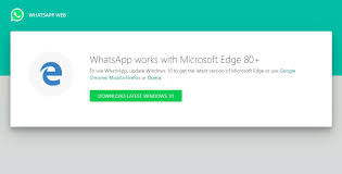Test ie11 and microsoft edge legacy using free windows 10 virtual machines you download and manage locally select a download virtual machines select one ie8 on win7 (x86) ie9 on win7 (x86) ie10 on win7 (x86) ie11 on win7 (x86) ie11 on win81 (x86) msedge on win10 (x64) stable 1809 choose a vm platform: Whatsapp Web Blocks Microsoft Edge Legacy Apps Possibly Broken