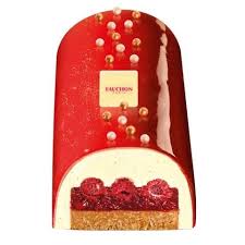 Buche Delice Vanille Fruits Rouges De Fauchon Buche De Noel Recette Gateau Noel Buche De Noel Aux Fruits