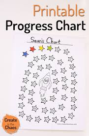 Printable Progress Chart Kiddos Toddler Reward Chart