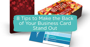 These business cards are sure to make a lasting impression. 8 Tips To Make The Back Of Your Business Card Design Stand Out