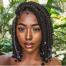 120 African Braids Hairstyle Pictures To Inspire You Thrivenaija Short Box Braids Bob Braids Hairstyles Box Braids Hairstyles