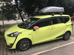 The toyota genuine slimline weathershields assist in restricting the entry of wind and water when driving with windows in a slightly open position. Sienta 2017 Roof Box Or Bike Rack For Rent Car Not Included Car Accessories Accessories On Carousell