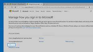 How To Add An Email Address Or Phone Number To Your Microsoft Account