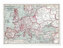 Centuries are numbered ordinally in english and many other languages. Karte Von Europa 12 Jahrhundert Von Granger Collection Als Wandbild Oder Poster Posterlounge