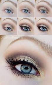 Summers look great in light pastel shades of beige, yellow and ivory as well as pink and lavender. 12 Easy Step By Step Makeup Tutorials For Blue Eyes Her Style Code