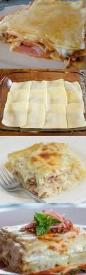 Receita De Lasanha De Frango Com Presunto E Queijo Simples Lasanha De Presunto E Queijo Receita Receitas Lasanha E Pratos De Batata