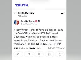 特朗普签署文件对所有国家进口商品加征10%关税- RTHK