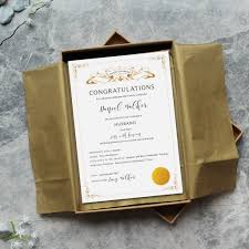 1st year anniversary gifts for couple. First 1st Anniversary Paper Gift Husband Certificate By Vanilla Retro Stationery Notonthehighstreet Com