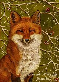 Red Fox Symbol Of Protection From Evil Longevity And Spiritual Wisdom Fox Painting Fox Art Animal Art
