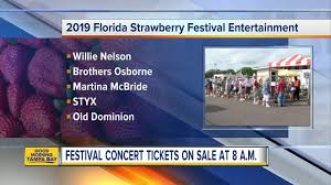 2019 florida strawberry festival concert tickets go on sale