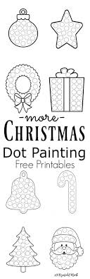 More Christmas Dot Painting Free Printables Preschool Christmas Christmas School Christmas Activities