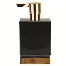 Fcml an online shopping destination in india for home decor items, furniture, kitchen and bathroom accessories, surfaces and hotel supplies products. 4 Piece Bathroom Accessories Set Spirella Roma Black And Gold Stoneware Black And Gold Overstock 31138114