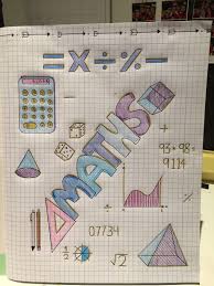 Maths Title Page Bullet Journal Ideas Pages Bullet Journal Books Bullet Journal Cover Ideas