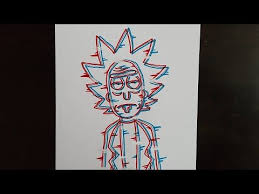 Meeseeks for a very important task. How To Draw Glitch Effect Cartoons Very Easy Step By Step Youtube Painting Art Projects Glitch Art Marker Art