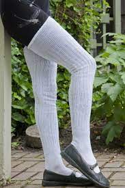 M45 Ribbed Thigh High With Roll Top Thigh High Socks Thigh Socks Thigh Highs