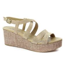 Un choix unique de nu pieds doré disponible dans notre magasin. Tamaris 28041 Nature Nu Pied Compenses Beige Dore Printemps Ete Chez Trois Par 3