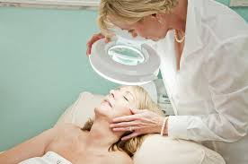 Skin Analysis During A Professional Facial