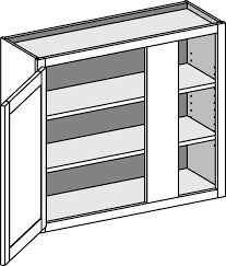 4 inches of clearance at the back. Blind Corner Wall Cabinet W Single Door Wbc Cswbc Cabinet Joint