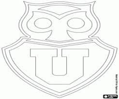 La u, la chile, el chuncho. Club Universidad De Chile Shield Coloring Page Printable Game