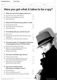Read on for some hilarious trivia questions that will make your brain and your funny bone work overtime. Springboard Stories Spy Questionnaire