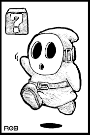 Download and print these shy guy coloring pages for free. Shy Guy By Fattyfattybowler On Deviantart