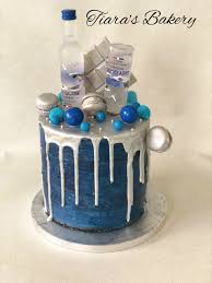 30th Birthday Cake For Him Blue Grey Goose Cake Grey Goose Blue Drip Cake Ue Dripcake Silver Drip Cake Silver Dripcake Blue And Silver Dr 21st Birthday Cakes Bithday Cake Blue Drip Cake