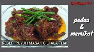 Resepi Puyuh Masak Cili Ala Thai Youtube
