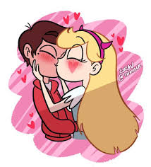 A Quick Starco Kiss I Drew Up For Discord It S Almost Valentine S Day Don T Remind Me That I M Single Hnghhhh Star Vs The Forces Of Evil Starco Star Butterfly