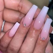 If you're after a refined and sparkling blend, look no further than a fabulous set of pearly white ombre nails. Ombre Pink And White Acrylic Nails Video White Acrylic Nails Ombre Acrylic Nails Pink Acrylic Nails