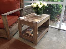 End table with vintage style. Belvedere Outdoor End Table Plans Restoration Hardware Knock Off
