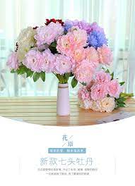 新款七头洋牡丹花仿真花路引花t台架子装饰婚庆绢花婚庆道具婚礼 淘宝网 table decorations decor home decor