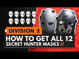 Kill him to collect the crimson mask. The Division 2 Masks How To Unlock 12 Secret Hunter Masks Pcgamesn