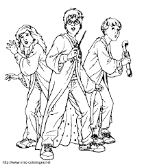 Le survivant et ses amis qui combattent le terrible voldemort et apprennent la sorcellerie à poudlard n'attendent que toi da Harry Potter Free To Color For Kids Harry Potter Kids Coloring Pages