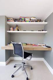 Immediately installing anydesk now allows to connect to that desk directly from the beginning. Bespoke Fitted Desk In What Was Once A Useless Space Including Floating Desks And Shelves Www Creativewoodwork Co Uk Floating Desk Alcove Desk Spare Room