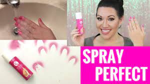 Nail Fail Spray Paint Nail Polish Spray Perfect Review Demo Of Spray Paint Nail Polish Youtube