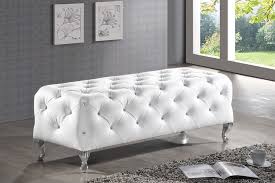 Baxton Studio Stella Crystal Tufted Modern Bench End Of Bed Bench Furniture Modern Bed