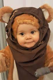 Baby Ewok Costume 3 Make Hood Using An Old Tshirt And Suede Lace Ewok Costume Diy Ewok Costume Ewok