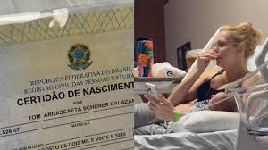 Já pensou? Marido 'trolla' Isa Scherer e dá nome de Arrascaeta ao filho