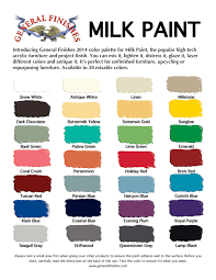 the new general finishes milk paint color chart painting