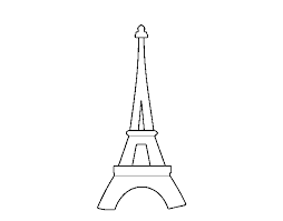 Torre Eiffel Para Colorear