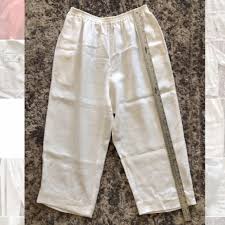 Eskandar White Linen Pants