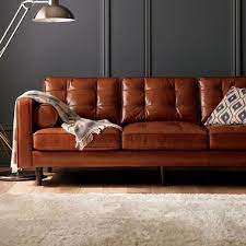 These pieces feature removable cushions that make them easy to keep clean. What S Hot On Pinterest Modern Floor Lamps For Living Room Http Modernfloorlam Living Room Leather Mid Century Modern Leather Couch Modern Leather Couch