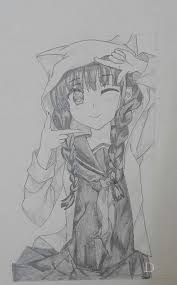This is my first video. Pencil Sk H Hoodie Cute Anime Girl Drawing Novocom Top