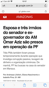 O senador omar aziz, um dos alvos da operação vertex, deflagrada hoje pela polícia federal e ministério público federal e que culminou na prisão da esposa dele, nejmi aziz, e de três de seus irmãos, não poderá se comunicar com os outros investigados e está proibido de deixar o país. Ohggzsmha699dm