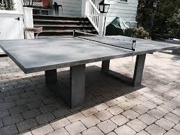 Outdoor ping pong table buildsomething com. Grey Concrete Ping Pong Table